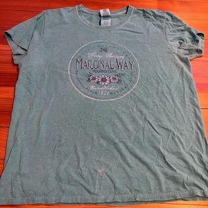 Vintage green gildan tee.